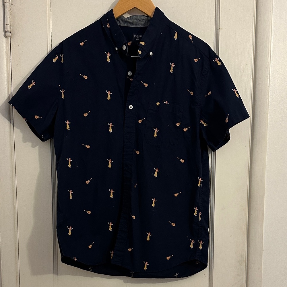 J. Crew Short Sleeve Button Down Hawaiian Collared Shirt